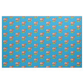 Psychedelic Abstract Cartoon Colorful Funny Cow Stof (Yard (91,4 cm))