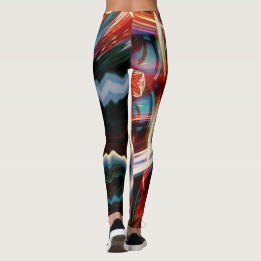 Psychedelic Abstract Dream Art Leggings ★ Psydefx★ (Achterkant)