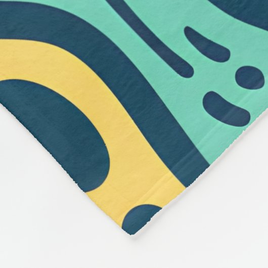 Psychedelic Abstract Fleece Deken (Hoek)