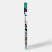 Psychedelic Abstract gekleurde iPhone 15 Hoesje (Achterkant / Links)