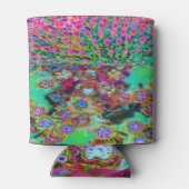 Psychedelic Abstract Groovy Paars Sedum Blikjeskoeler (Achterkant)