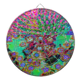 Psychedelic Abstract Groovy Paars Sedum Dartbord