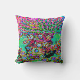 Psychedelic Abstract Groovy Paars Sedum Kussen