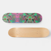 Psychedelic Abstract Groovy Paars Sedum Persoonlijk Skateboard (Horizontaal)