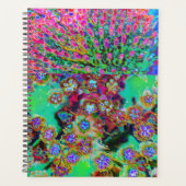 Psychedelic Abstract Groovy Paars Sedum Planner (Voorkant)