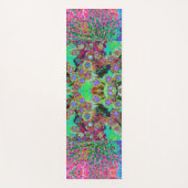 Psychedelic Abstract Groovy Paars Sedum Yogamat (Voorkant)