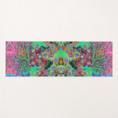 Psychedelic Abstract Groovy Paars Sedum Yogamat (Voorkant (horizontaal))
