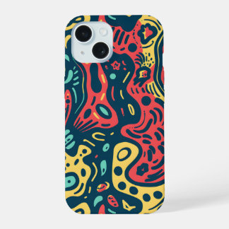 Psychedelic Abstract iPhone 15 Case