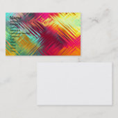 Psychedelic Abstract kleurig patroon Visitekaartje (Voorkant / Achterkant)