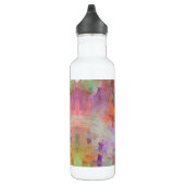 Psychedelic abstract munt groen sinaasappel paarse waterfles  (Rechts)