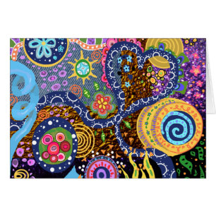 Psychedelic abstract patroon