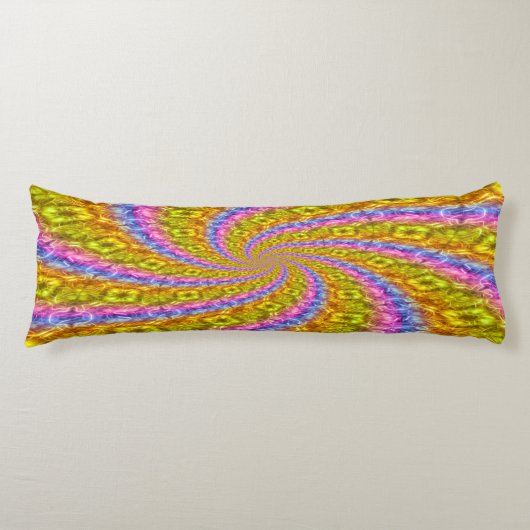 Psychedelic Abstract Vortex Body Pillow Lichaamskussen (Voorkant)