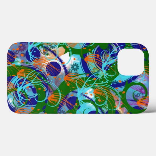Psychedelic Abstracte Art Case-Mate iPhone Case (Achterkant (horizontaal))