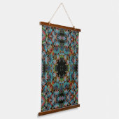 Psychedelic Abstracte Daisies Flower Art Hangend Wandkleed (Gebogen)