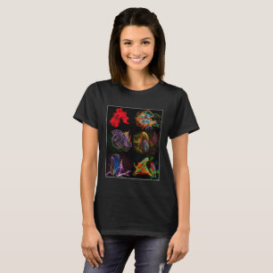 Psychedelic Abstracte Flowers Art T-shirt