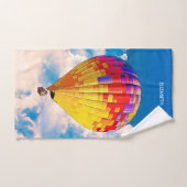 Psychedelic Abstracte Flying Hot Air ballon Bad Handdoek (Handdoek)
