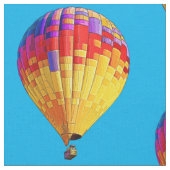 Psychedelic Abstracte Flying Hot Air ballon Stof (Close Up)