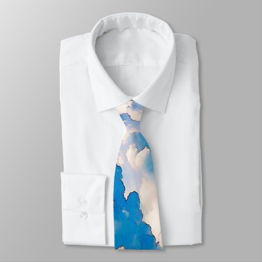 Psychedelic Abstracte Flying Hot Air ballon Stropdas (Gebonden)