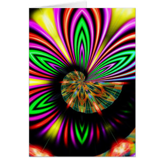 Psychedelic Abstracte wenskaart