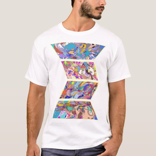 Psychedelic Acid Folk Trance Rock EDM Goa Rave T-shirt (Voorkant)