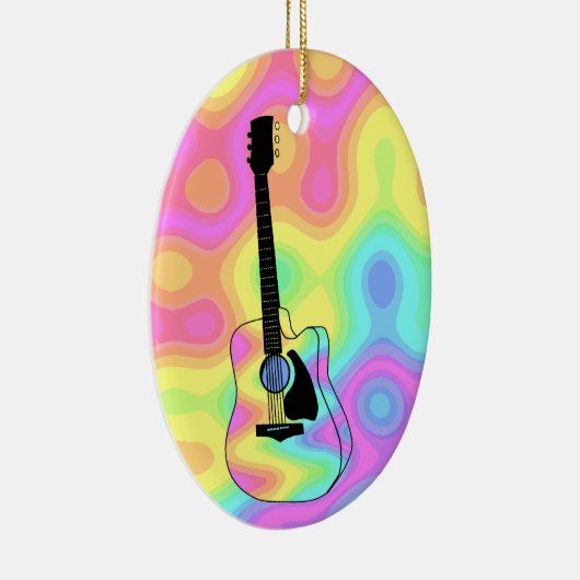 Psychedelic Acoustic Guitar Keramisch Ornament (Rechts)
