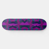 Psychedelic African Patchwork: Blauwgroen magentar Persoonlijk Skateboard (Horizontaal)