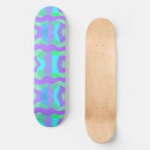 Psychedelic African Patchwork: groen Lila blauw Persoonlijk Skateboard (Voorkant)