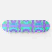 Psychedelic African Patchwork: groen Lila blauw Persoonlijk Skateboard (Horizontaal)