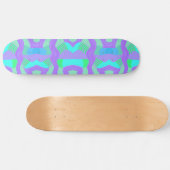 Psychedelic African Patchwork: groen Lila blauw Persoonlijk Skateboard (Horizontaal)