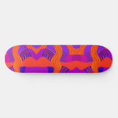 Psychedelic African Patchwork - Paarse Oranje Blau Persoonlijk Skateboard (Horizontaal)