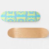 Psychedelic Afrikaanse Patchwork: Groen Blauw Geel Persoonlijk Skateboard (Horizontaal)