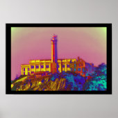 Psychedelic Alcatraz Poster (Voorkant)