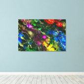 Psychedelic Alcohol Ink Abstract schilderen Canvas Afdruk (Insitu (Houten vloer))