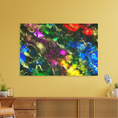 Psychedelic Alcohol Ink Abstract schilderen Canvas Afdruk (Insitu (Woonkamer))