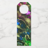 Psychedelic Alcohol Ink Abstract schilderen Flessenhanger (Achterkant)