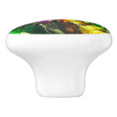 Psychedelic Alcohol Ink Abstract schilderen Keramische Knop (Zijkant)