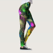 Psychedelic Alcohol Ink Abstract schilderen Leggings (Rechts)