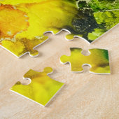 Psychedelic Alcohol Ink Abstract schilderen Legpuzzel (Zijkant)