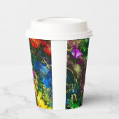Psychedelic Alcohol Ink Abstract schilderen Papieren Bekers (Links)