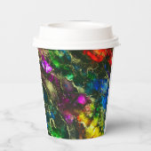 Psychedelic Alcohol Ink Abstract schilderen Papieren Bekers (Achterkant)