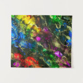 Psychedelic Alcohol Ink Abstract Wandkleed (Voorkant (horizontaal))