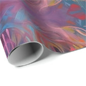 Psychedelic Alice in wonderland Pink Girl Theme Cadeaupapier (Rol Hoek)