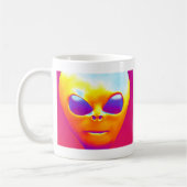 Psychedelic Alien Koffiemok (Links)