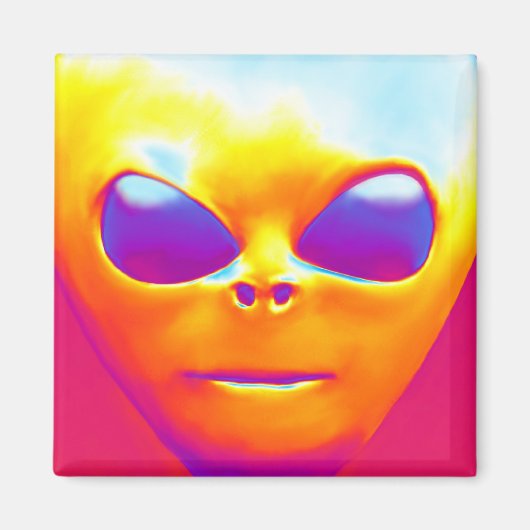 Psychedelic Alien Magneet (Voorkant)