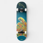 Psychedelic Alien Skateboard om u te personalisere (Voorkant)