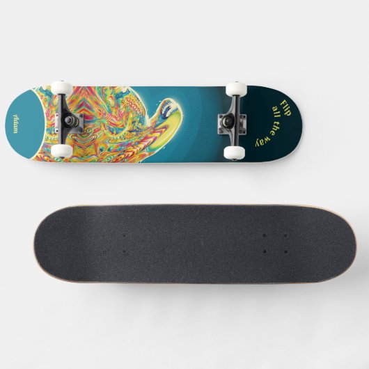 Psychedelic Alien Skateboard om u te personalisere (Horizontaal)