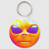 Psychedelic Alien Sleutelhanger (Voorkant)