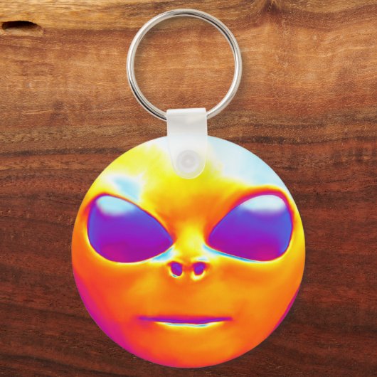 Psychedelic Alien Sleutelhanger (Voorkant)