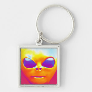 Psychedelic Alien Sleutelhanger