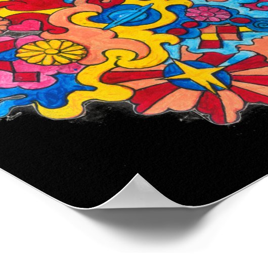 Psychedelic America Poster (Hoek)